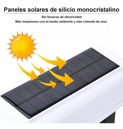 Lámpara Solar con Simulación de Cámara de Seguridad